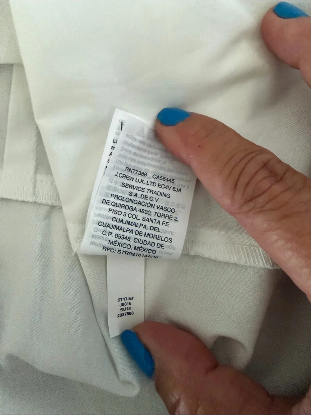 J.Crew White Cotton Poplin Faux Wrap Peplum Blouse Puff Sleeve Size 8